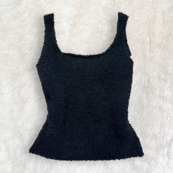 SKIMS Cozy Knit Tank | Black | Size S/M - Picture 1 of 5